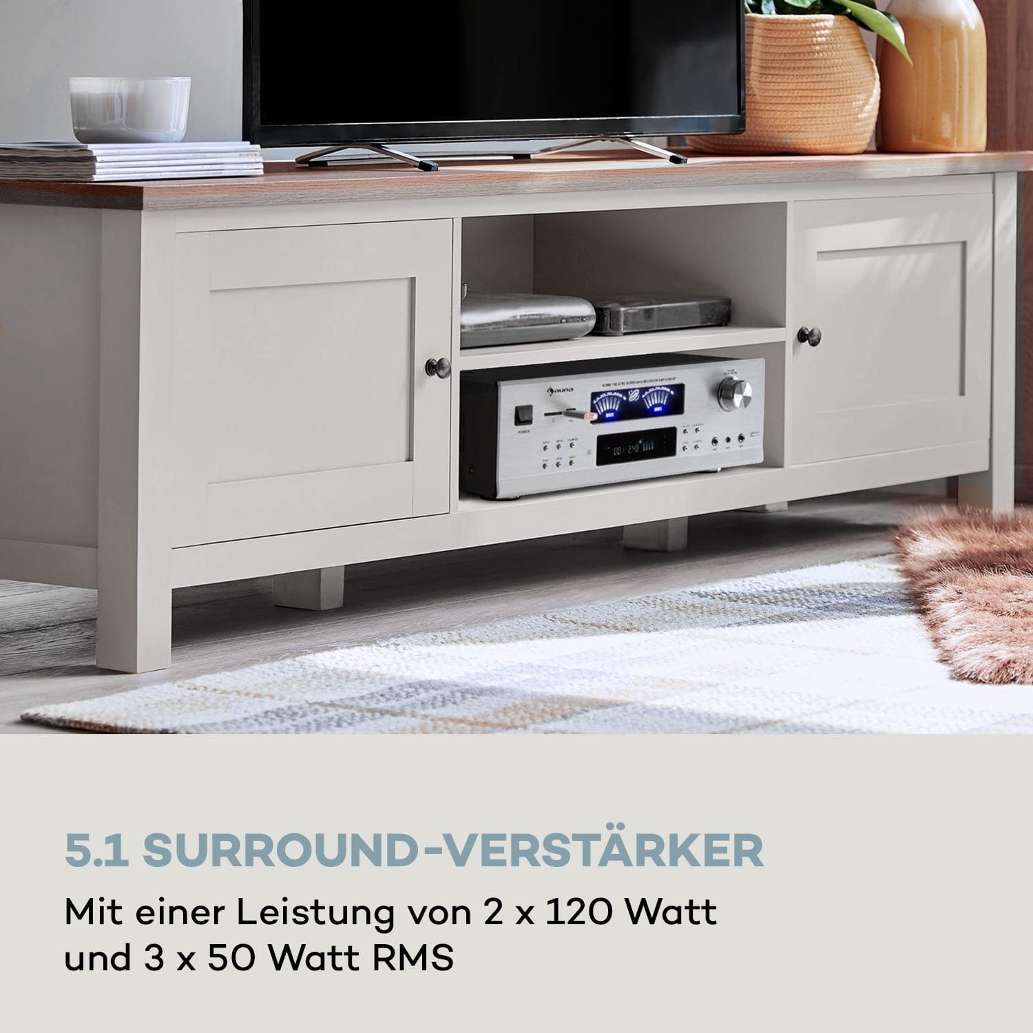 Auna AMP 5100 BT Audioverstärker (Anzahl Kanäle: 5)