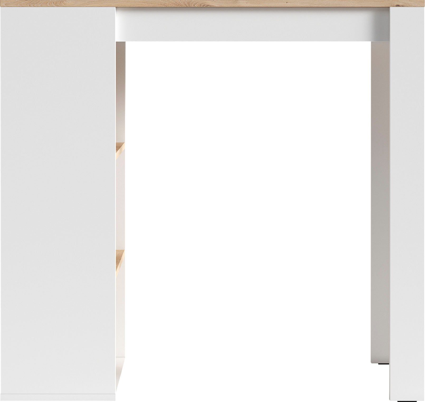 byLIVING Bartisch Moby, Breite 110 cm, Regalfächer, in verschiedenen Ausführungen erhältlich