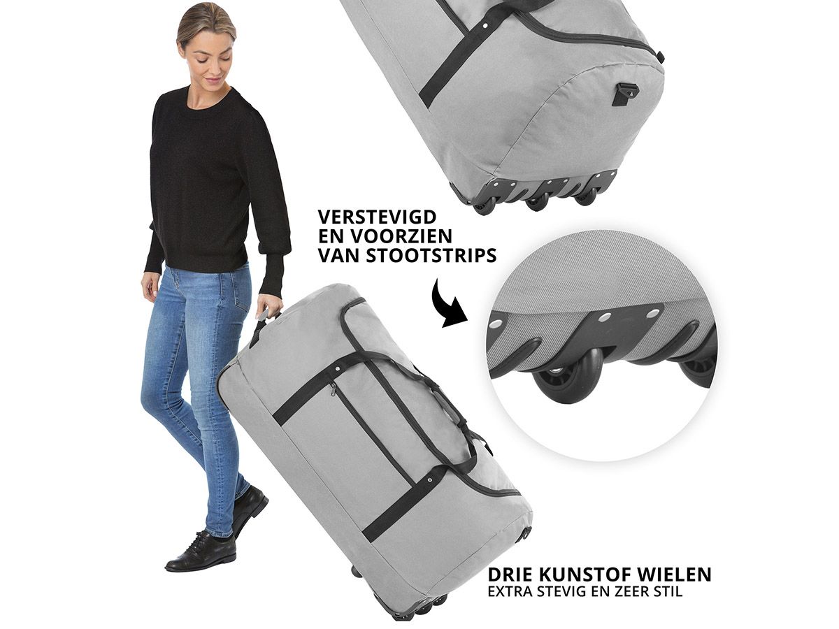 TravelZ 100 Liter faltbare Rolltasche