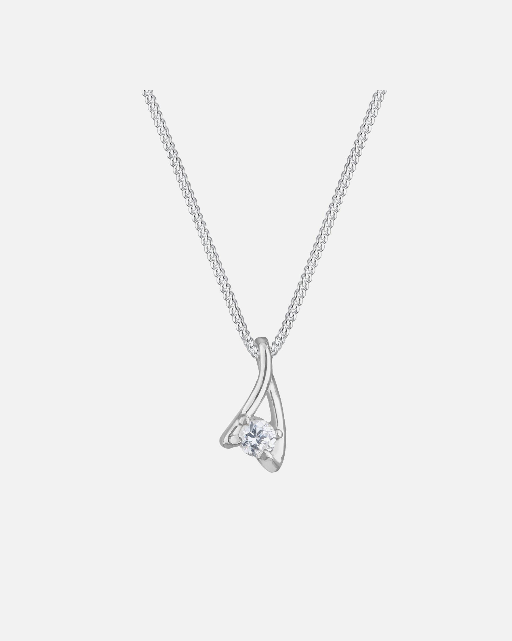 Ciondolo classico da donna Elli con cristalli di zirconi cubici in argento sterling 925