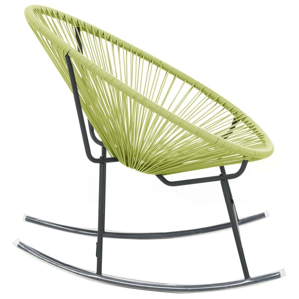 vidaXL Gartenstuhl Outdoor-Acapulco-Stuhl Poly-Rattan Grün (1 St)