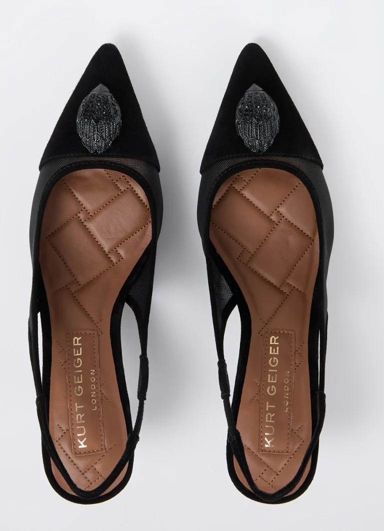Kurt Geiger Belgravia -verkkokantalaukku mokkanahkaisilla yksityiskohdilla