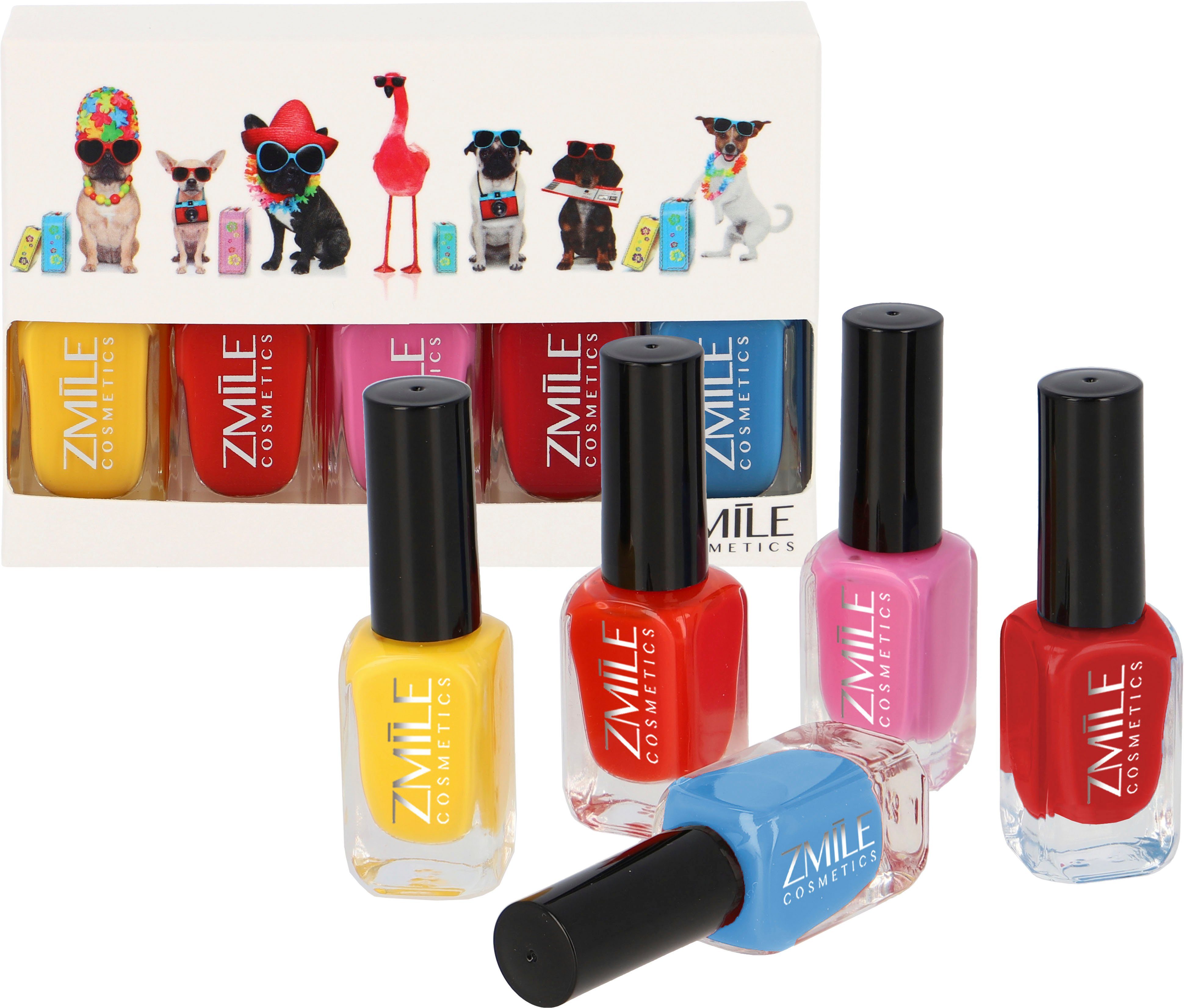 ZMILE COSMETICS Nagellack-Set Gel Like Nail Polish Set 'Summer Vacation', 5-tlg.