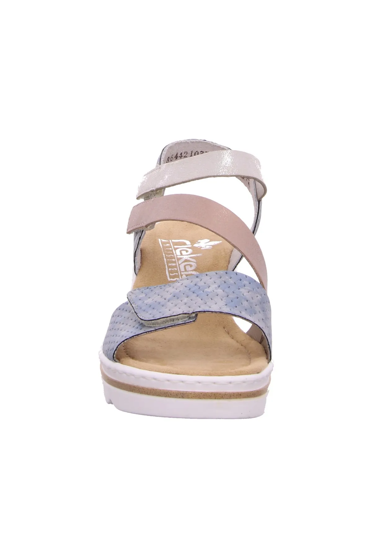 Rieker  Sandalette - Mehrfarbig - Flacher Absatz