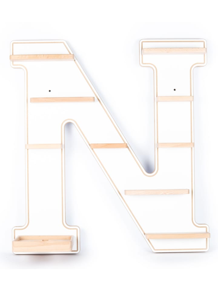 BOARTI Holz Regal Buchstabe N für Toniebox Tonies Figuren in Weiß günstig kaufen onesize