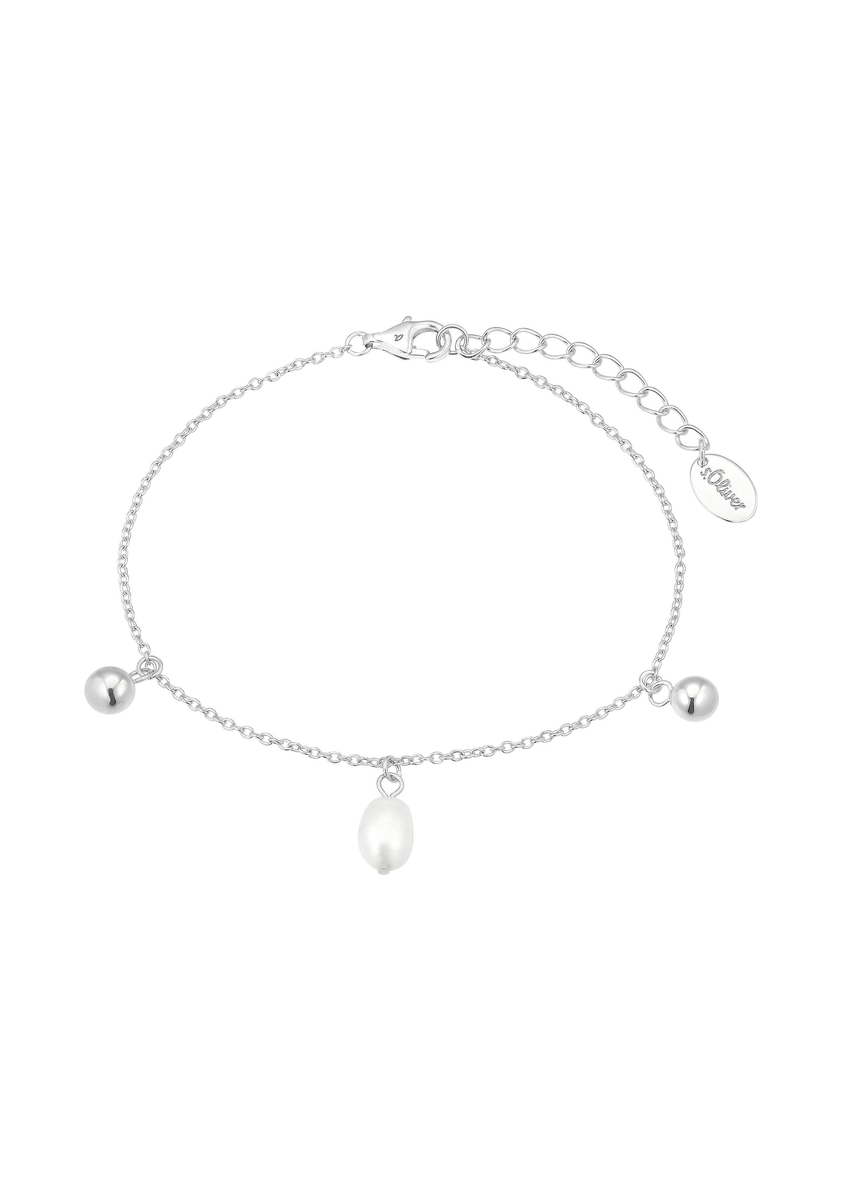 Silberarmband mit Perlenanhängern  6009586-92E0