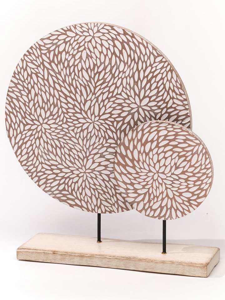 Today Dekoaufsteller ''Mango Wood'' in Beige/ Weiß - (L)30,5 x (B)40 cm günstig kaufen onesize