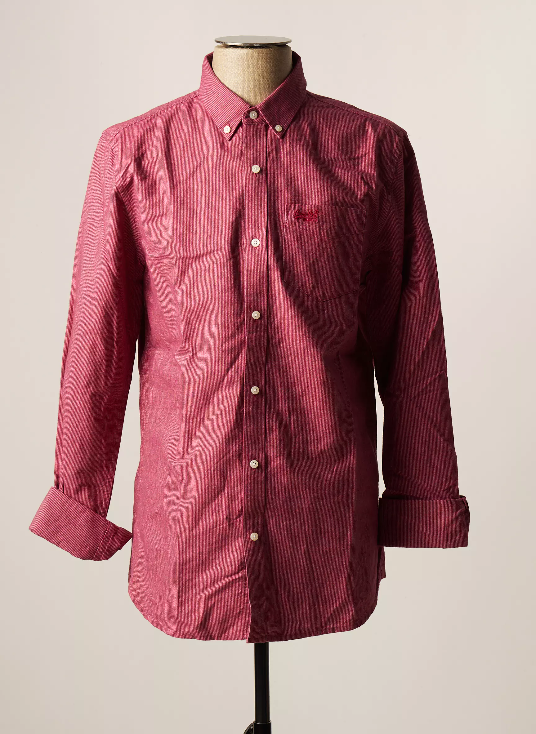 Superdry Manches Longues Homme couleur rouge