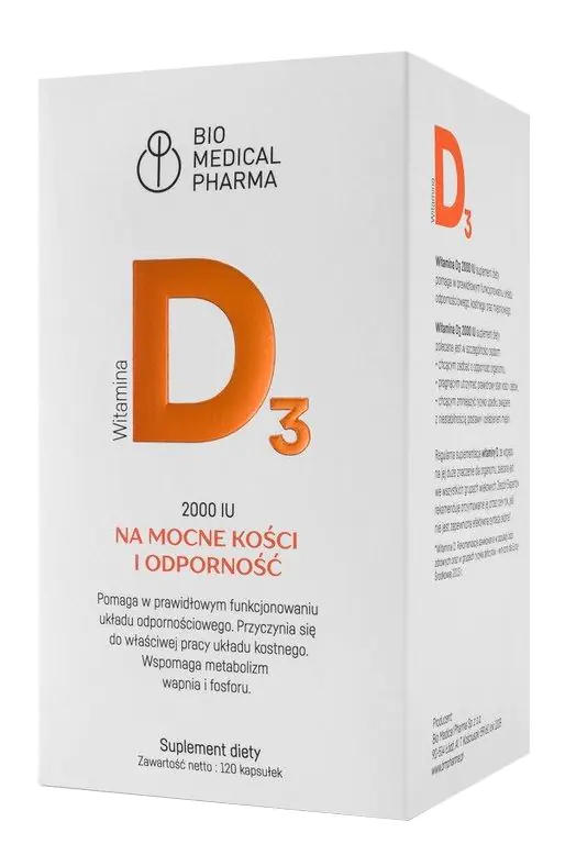 Bio Medical Pharma Vitamin D3 2000 IU kapsule