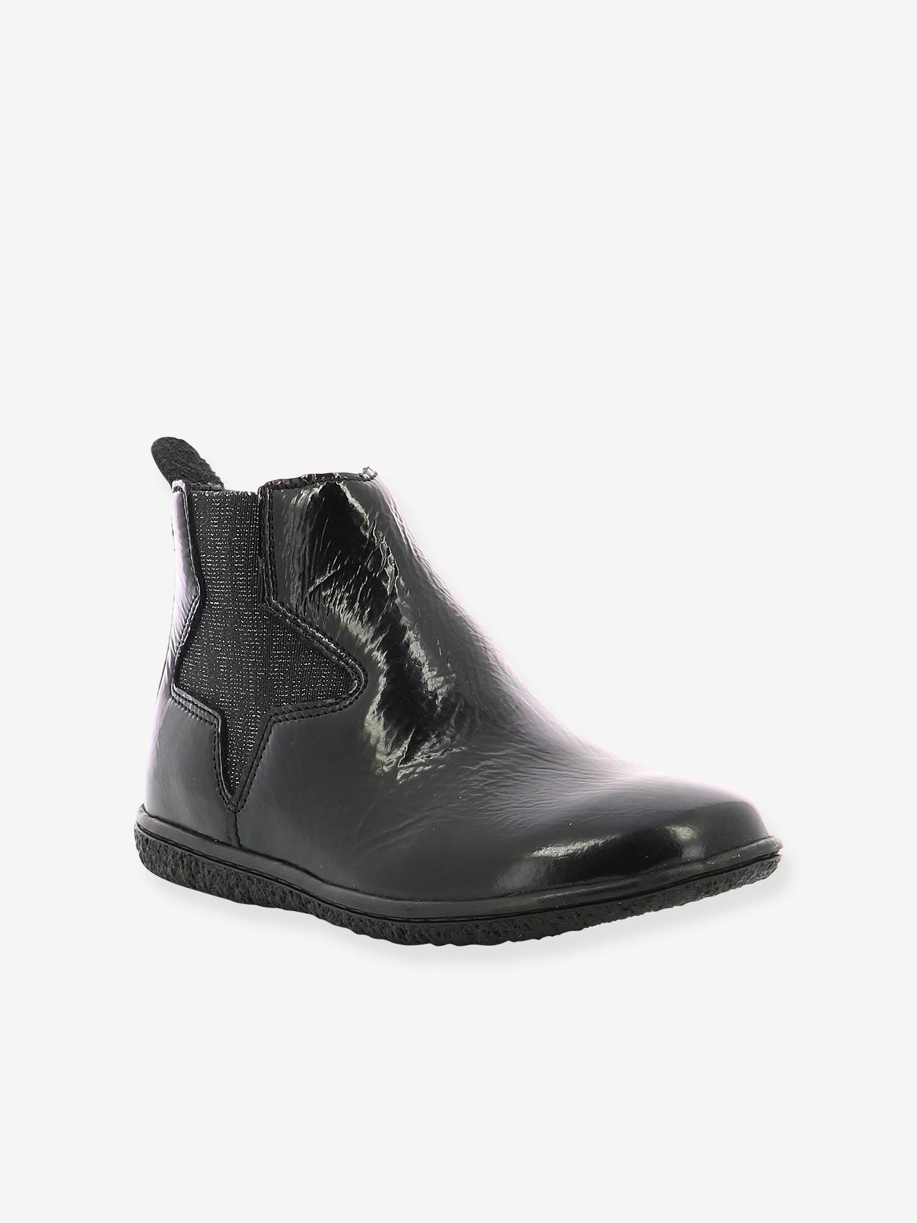 Kickers Mädchen Boots VERMILLON KICKERS - lackschwarz