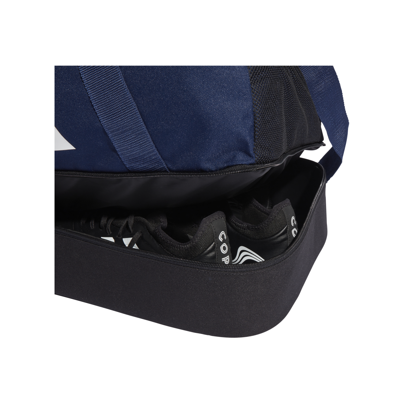 adidas Tiro League Duffel Bag Gr. S Blau Weiss