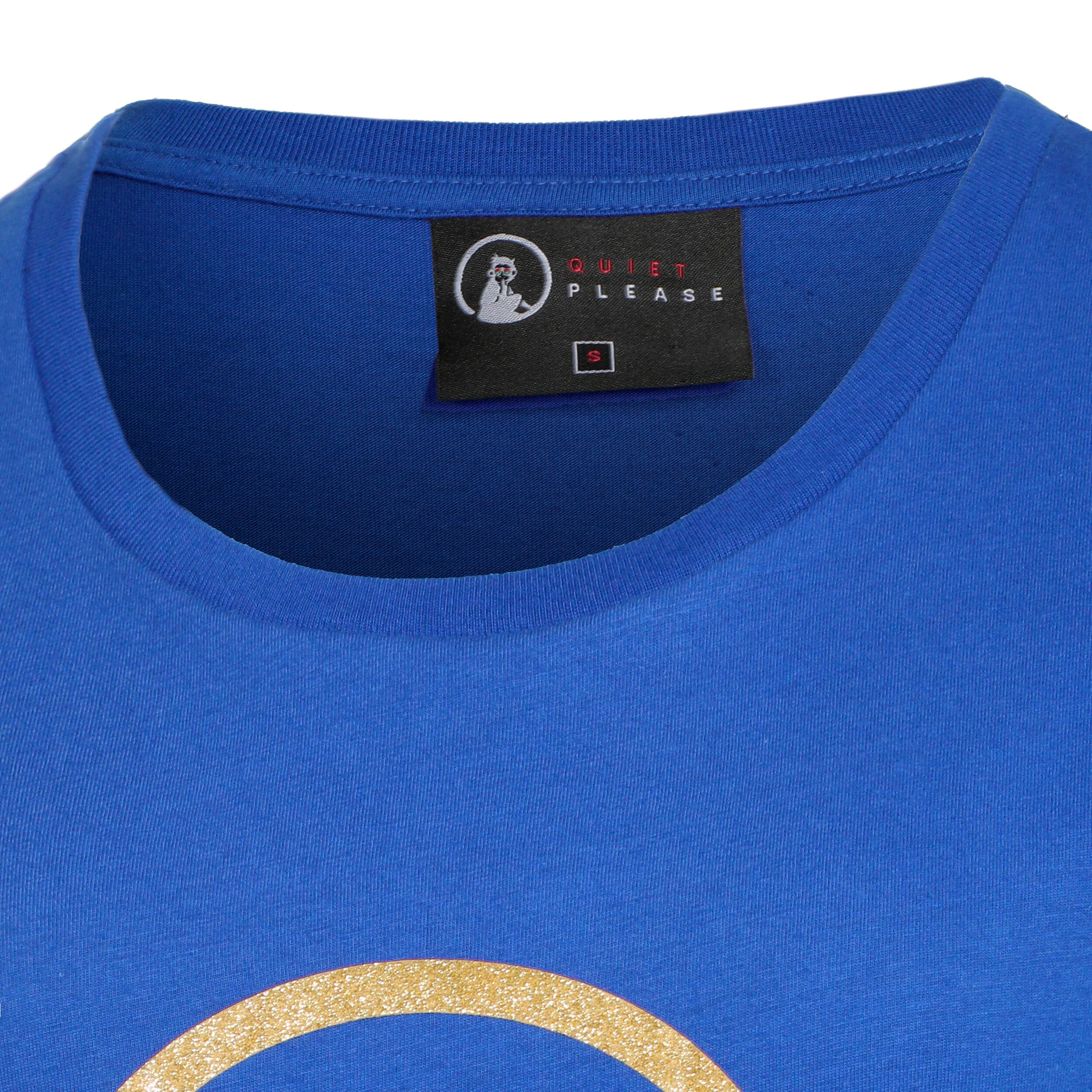 Baseline Logo T-Shirt Damen - Blau, Gold
