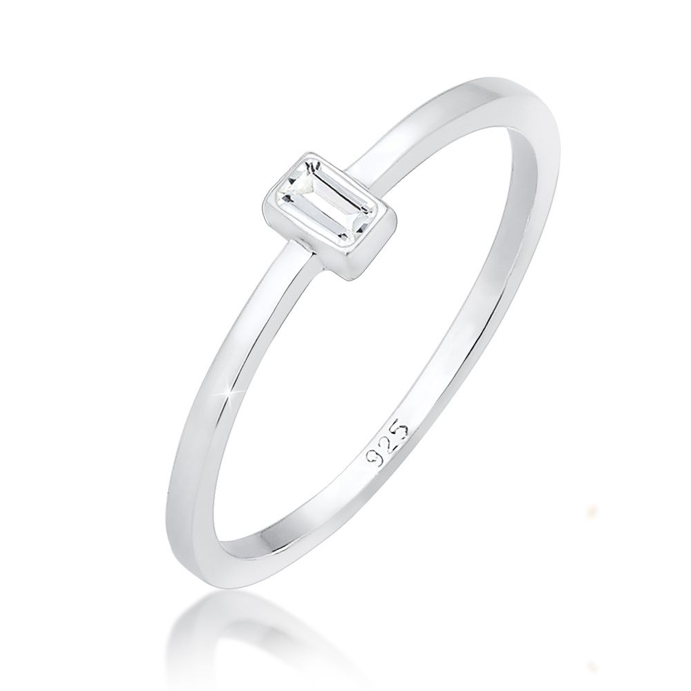 Elli PREMIUM Elli PREMIUM Bague dames avec pierre Geo Topaz Vintage en argent sterling 925 Bague