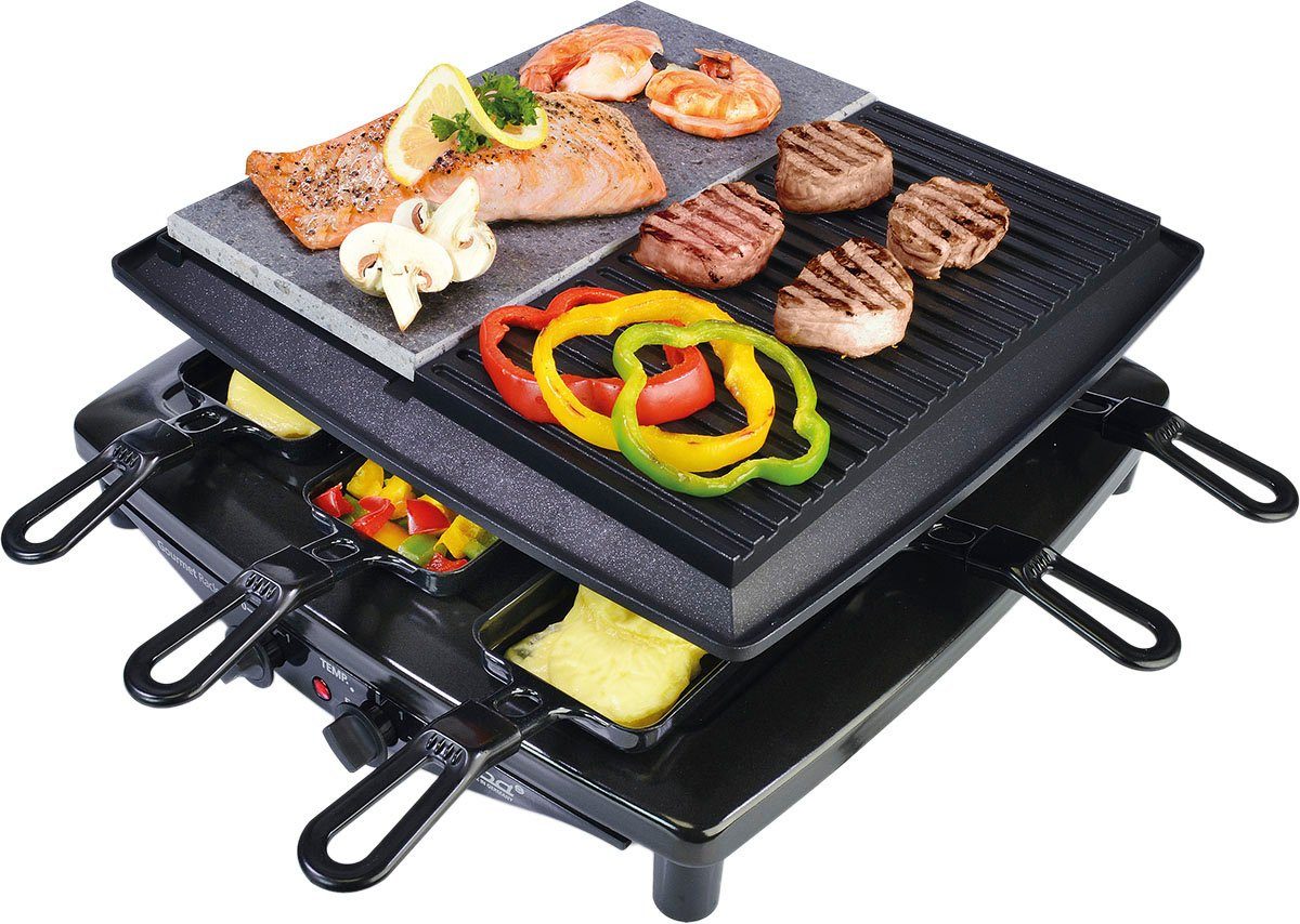 Steba Raclette RC 4 Plus, 8 Raclettepfännchen, 1450 W