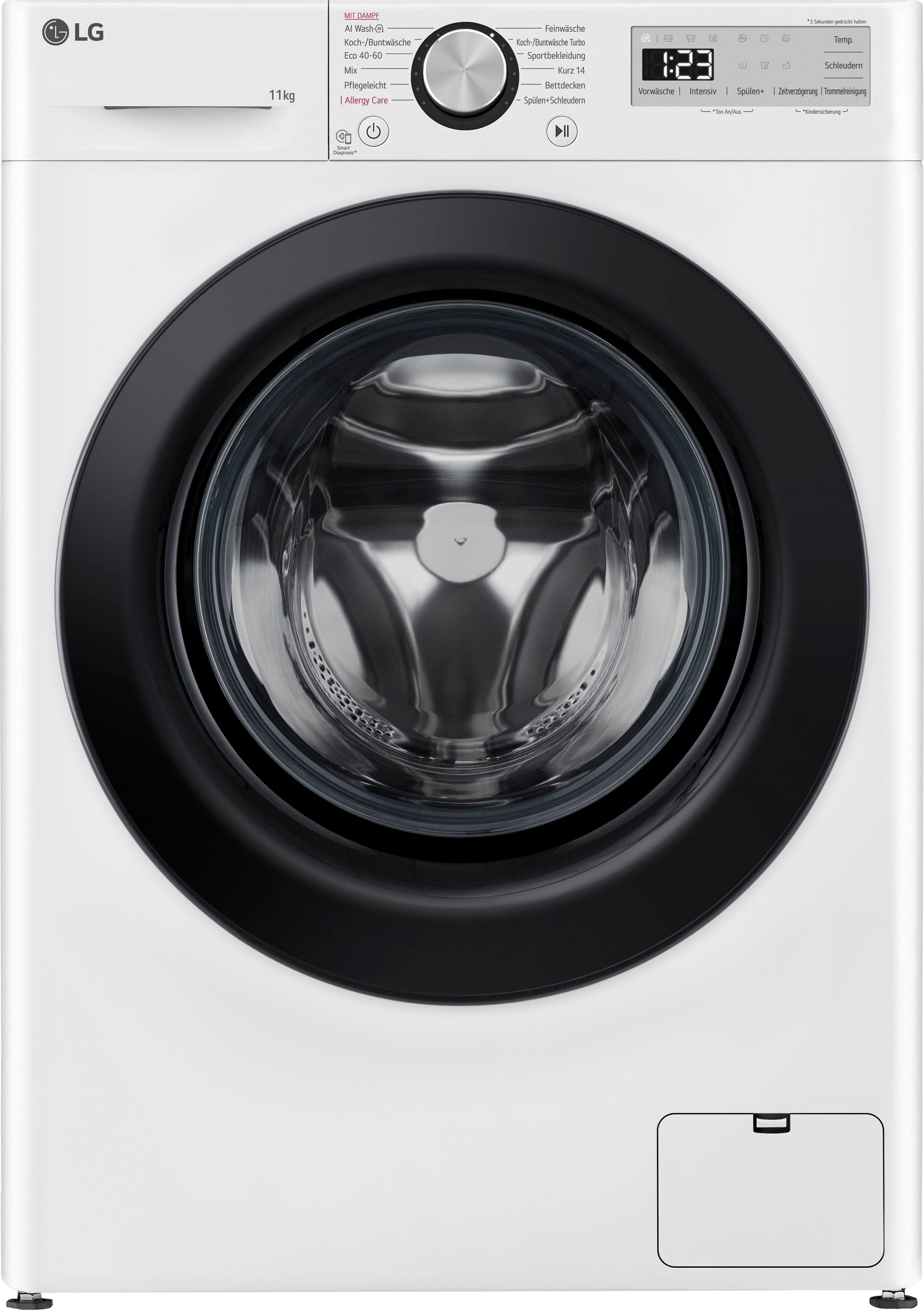 LG Waschmaschine Serie 5 F4WR4911P, 11 kg, 1400 U/min, Steam-Funktion, 4 Jahre Garantie inklusive