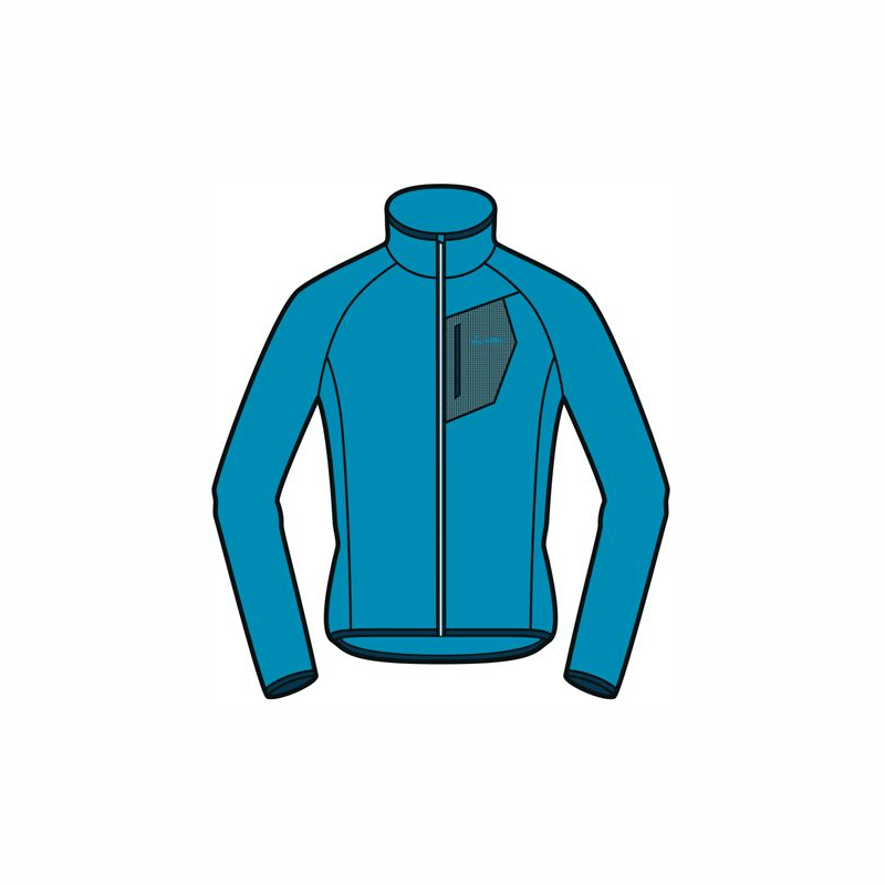 Löffler Mid TechFleece blaue Herren Jacke