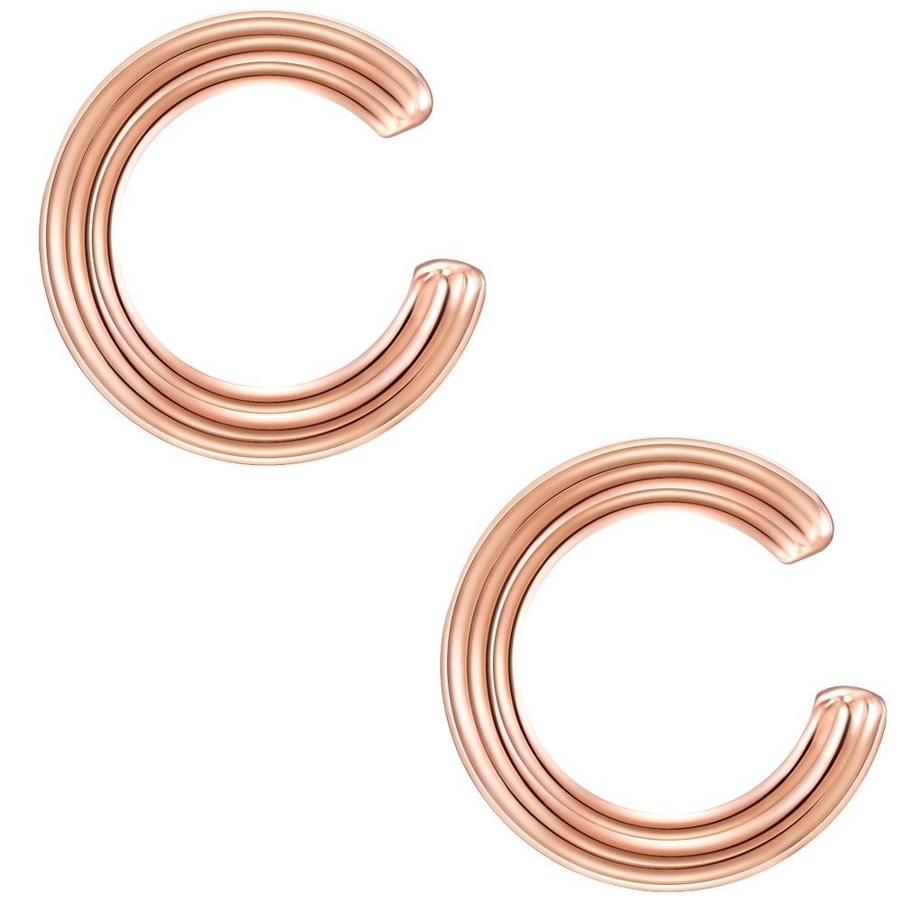 Glanzstücke München Manchette d'oreille en argent Argent sterling en Or rose Boucles d'oreilles