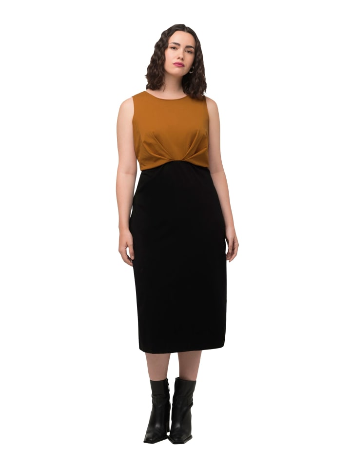 Ulla Popken Jerseykleid in camel günstig kaufen