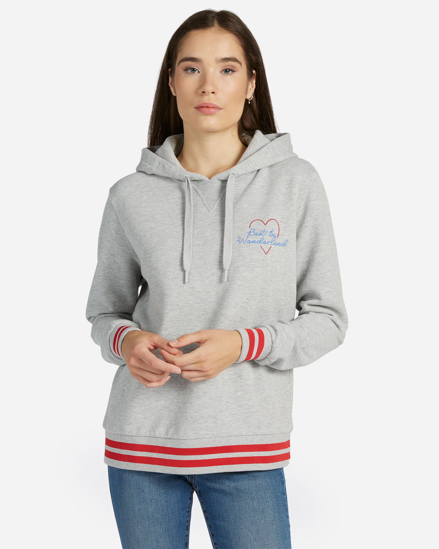 Felpa Best Company Klasyczna bluza z kapturem W BCW224W22-GM01