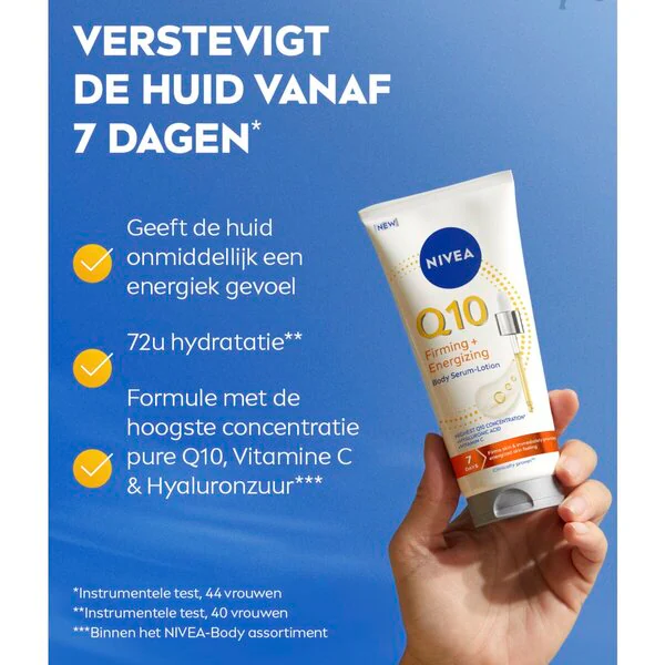 NIVEA Q10 Feszesítő Energizáló Testápoló Szérum-Lotion 200ml