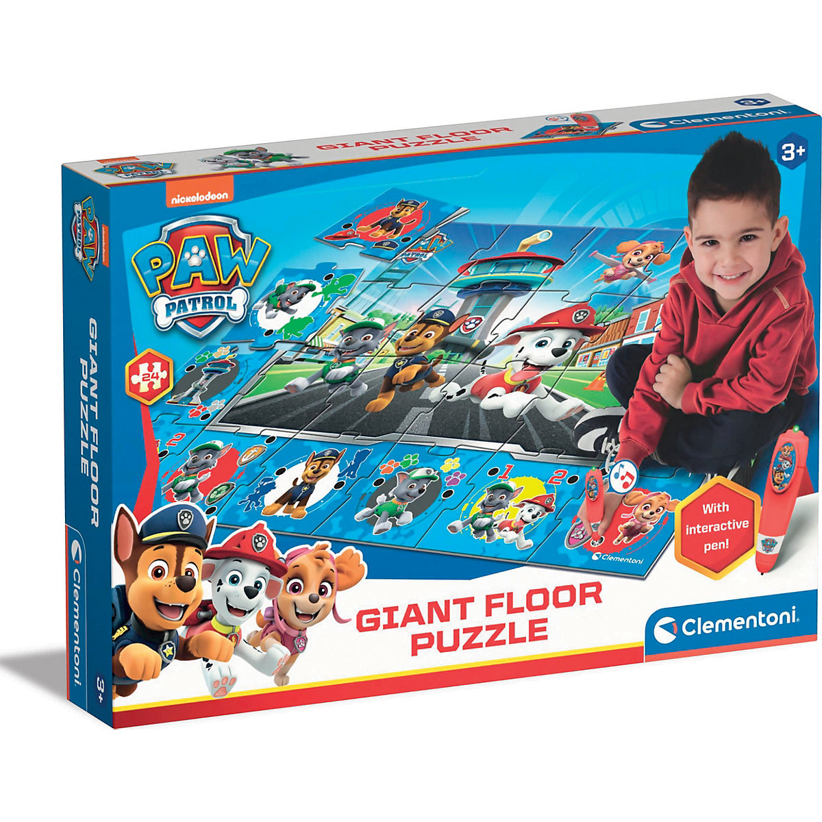 Quiz-Bodenpuzzle PAW Patrol (Jungen), 24 Maxi-Teile