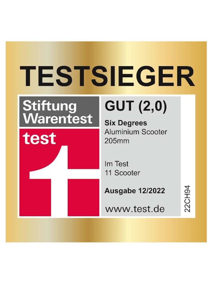 authentic Six-Degrees Aluminium Scooter 205mm BS Farbe: Blau (509) günstig kaufen onesize