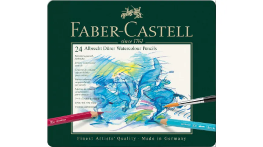 FABER-CASTELL Aquarellstifte A. Duerer 24er-Metalletui