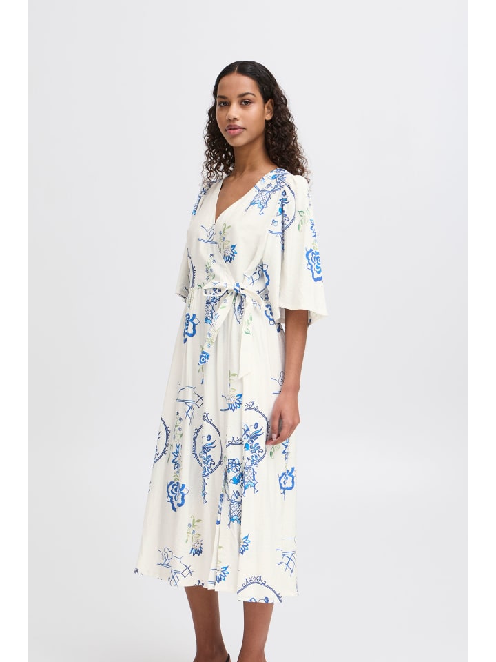 ICHI Midikleid in Bunt günstig kaufen