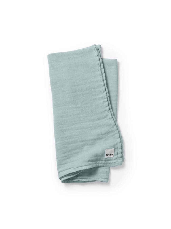 Elodie Details Bambus Musselin Decke - Aqua Turquoise in Türkis 80 x 80 günstig kaufen onesize