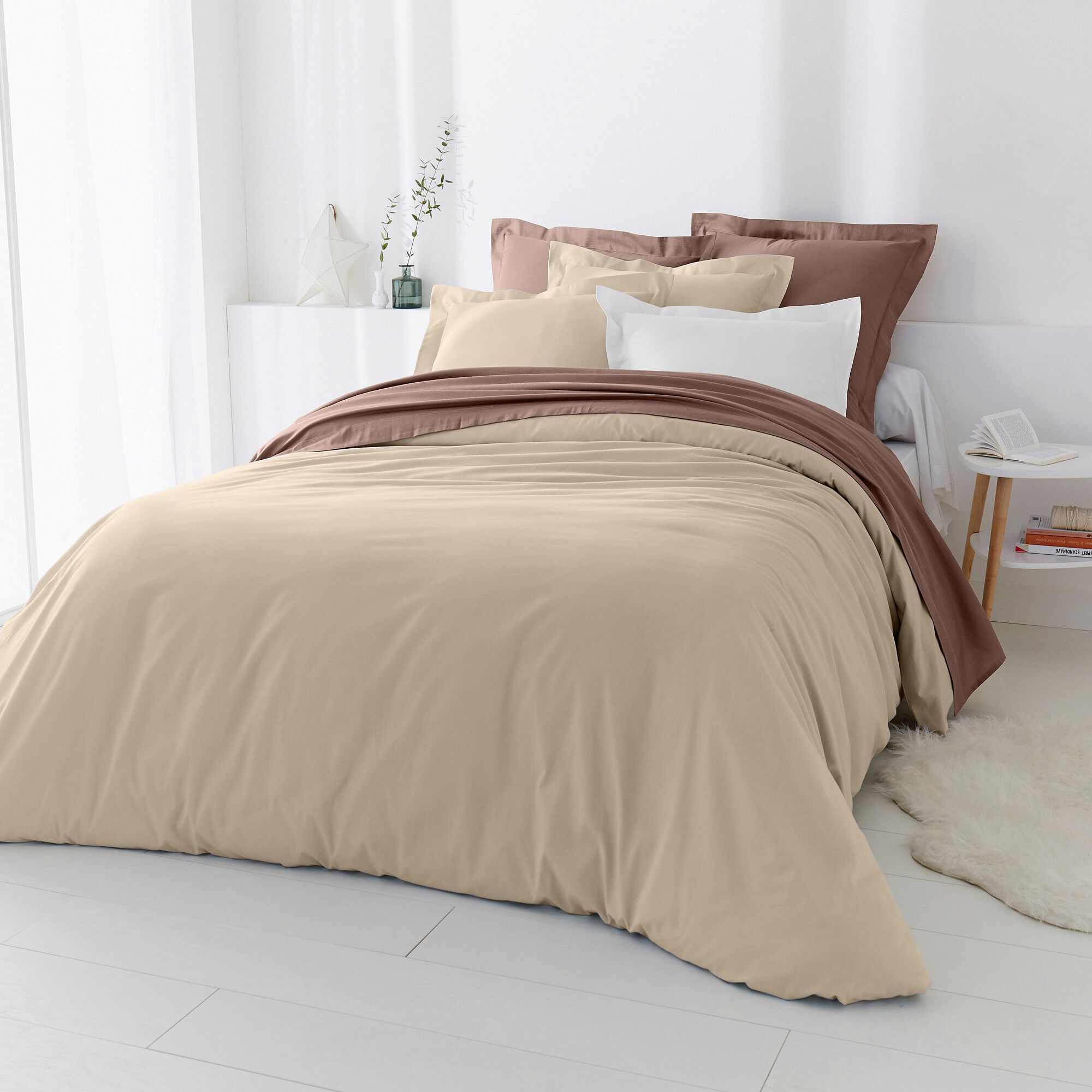 Linge de lit uni coton