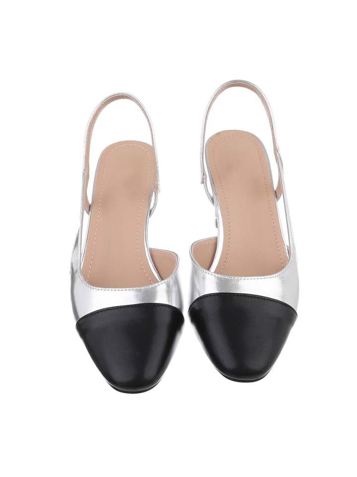 Ital-Design Pump in Silber und Schwarz günstig kaufen