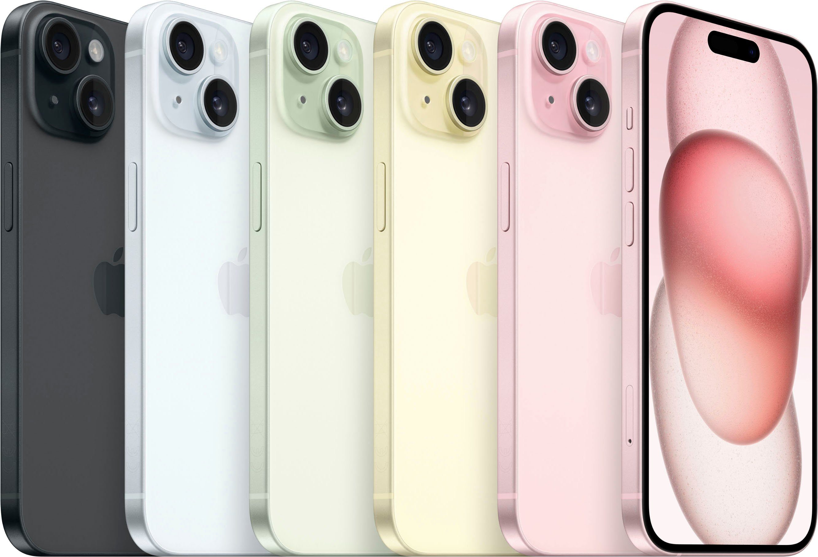 Apple iPhone 15 256GB Smartphone (15,5 cm/6,1 Zoll, 256 GB Speicherplatz, 48 MP Kamera)
