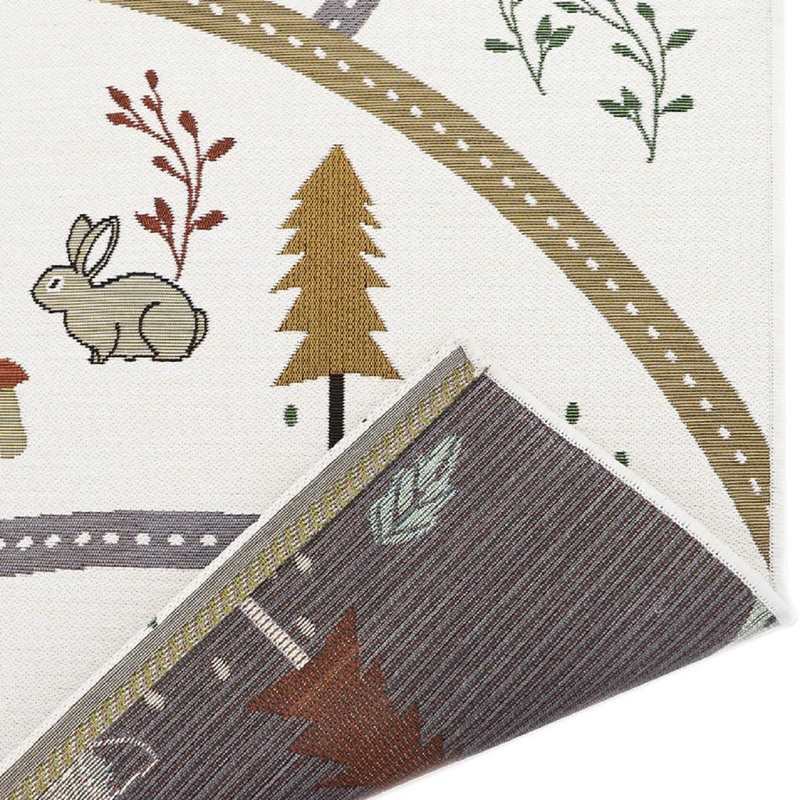 Tapis de jeu indoor & outdoor 123x180cm LITTLE FOREST