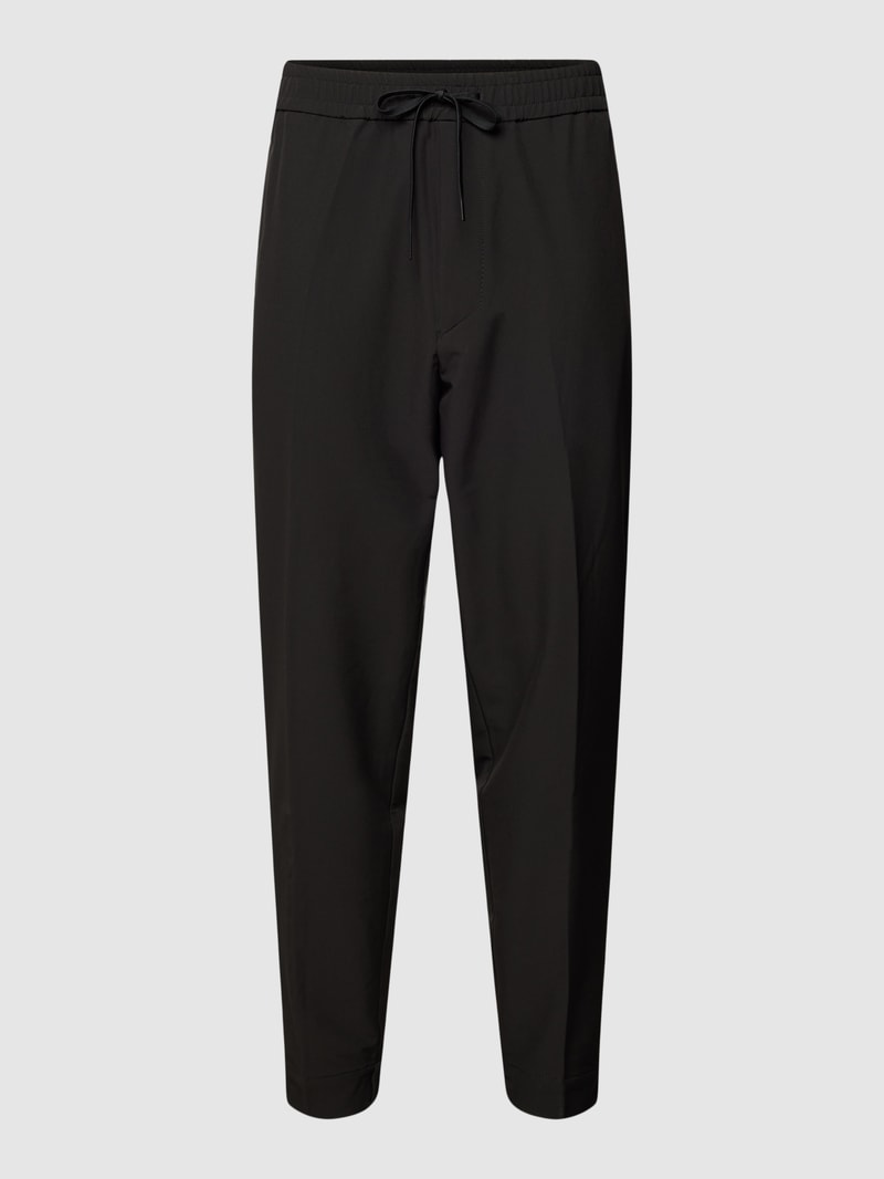 Stoffhose mit elastischem Bund Modell 'Flex' in schwarz