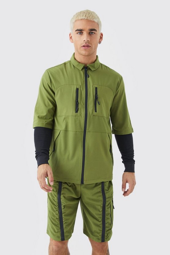 Kurzärmliges Utility-Hemd & Shorts