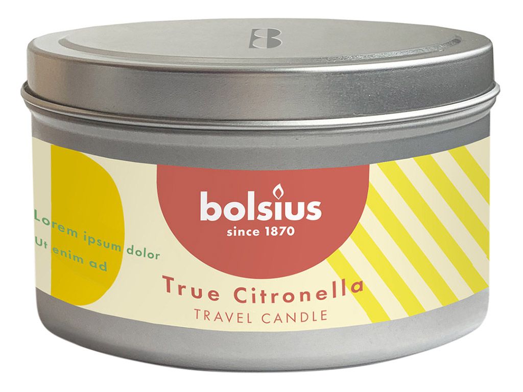 Bolsius Citronella-Kerze in Blechdose