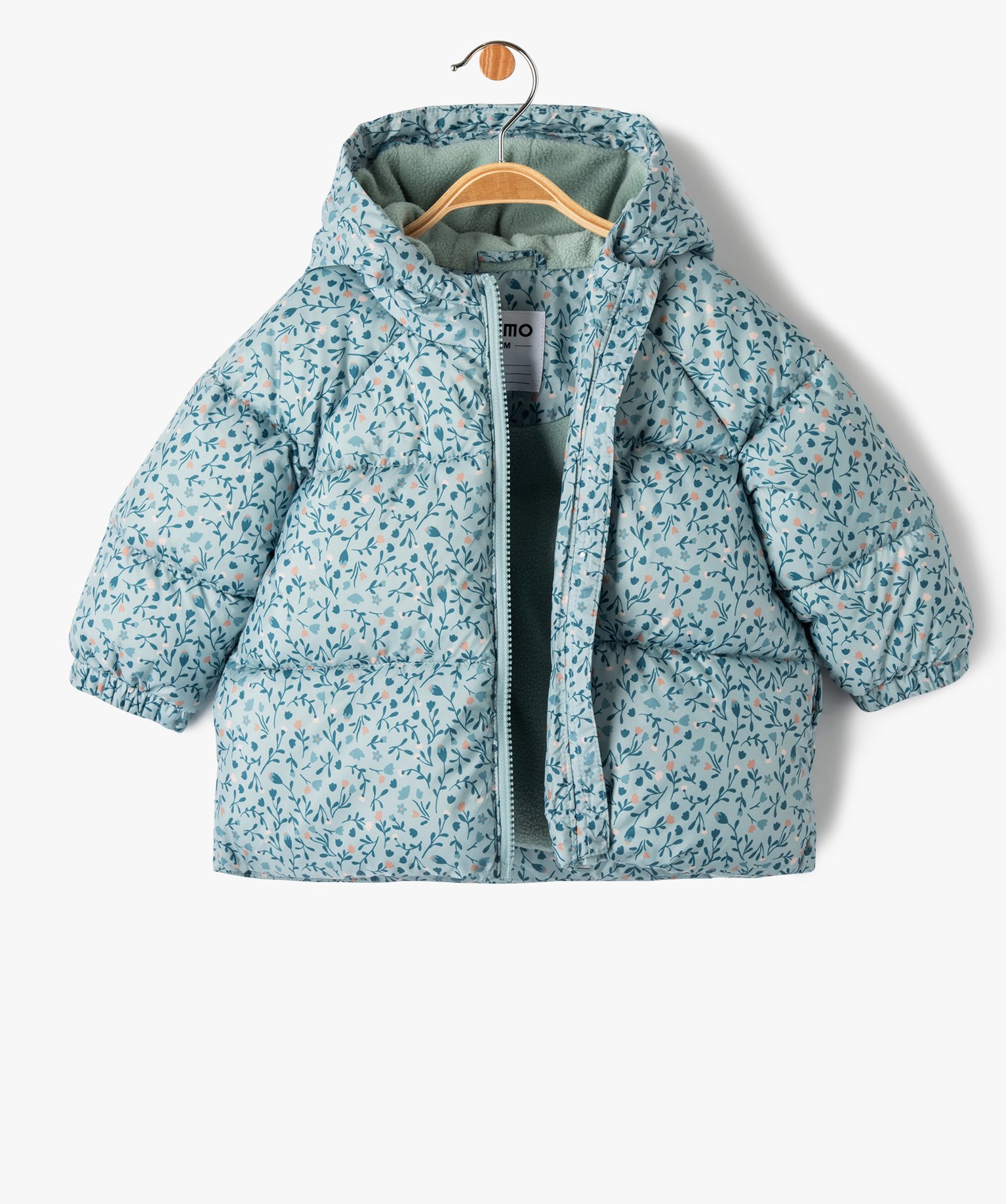 Blouson matelassé à motifs fleuris bébé fille multicolore | GEMO