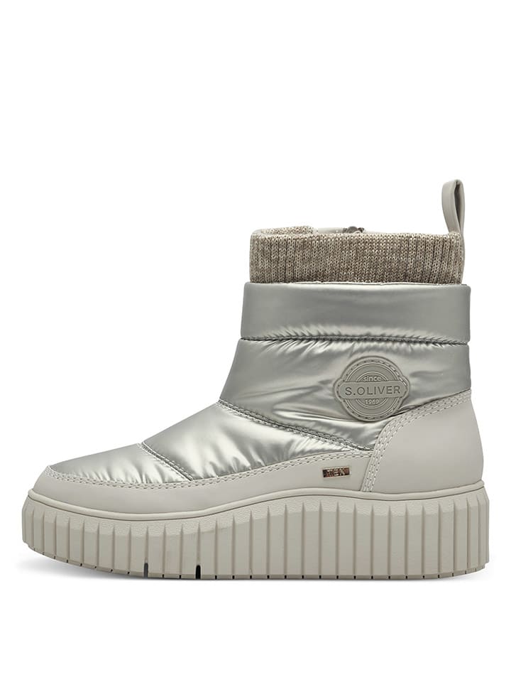 s.Oliver Winterboots in Silber günstig kaufen