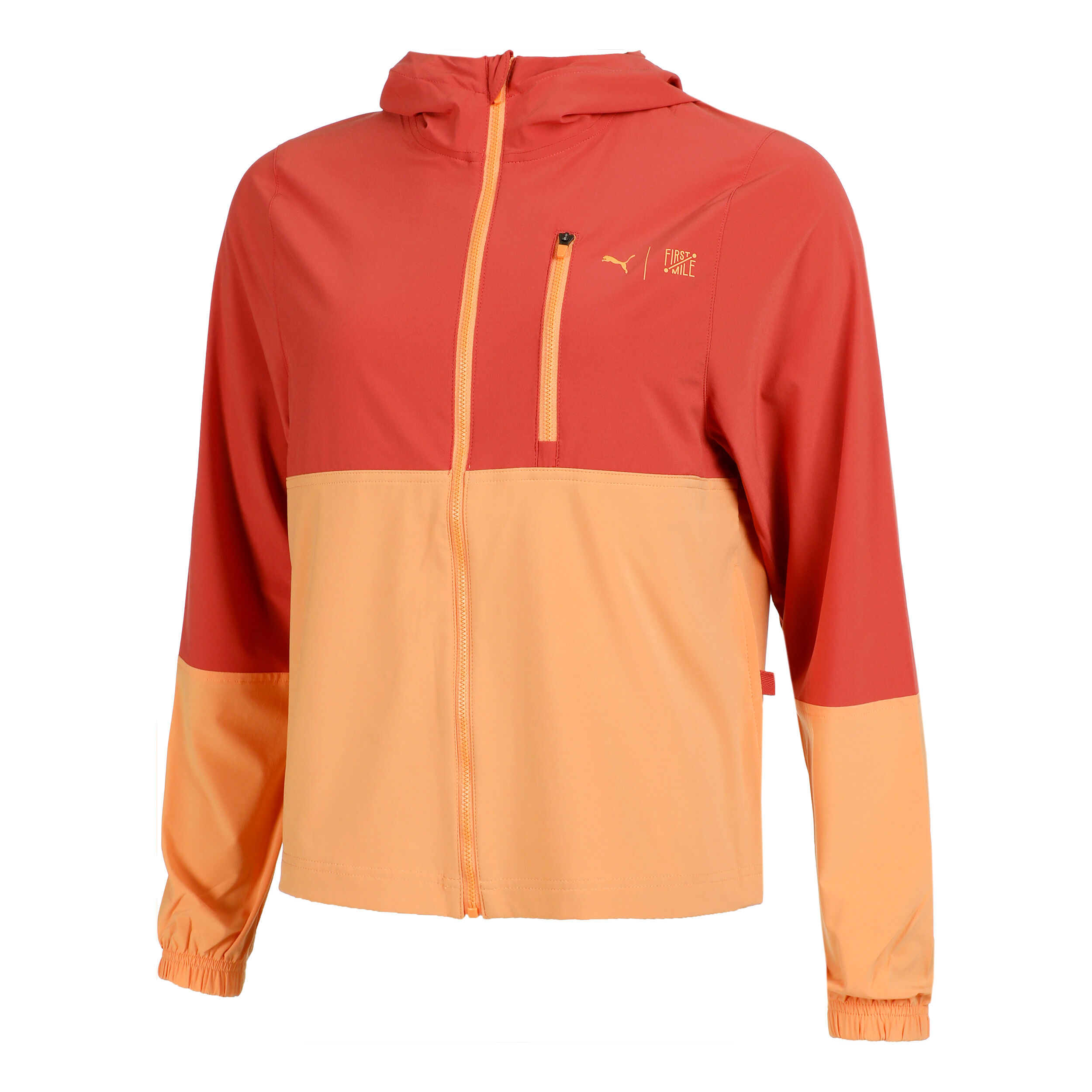 First Mile Woven Laufjacke Damen - Rot, Gelb