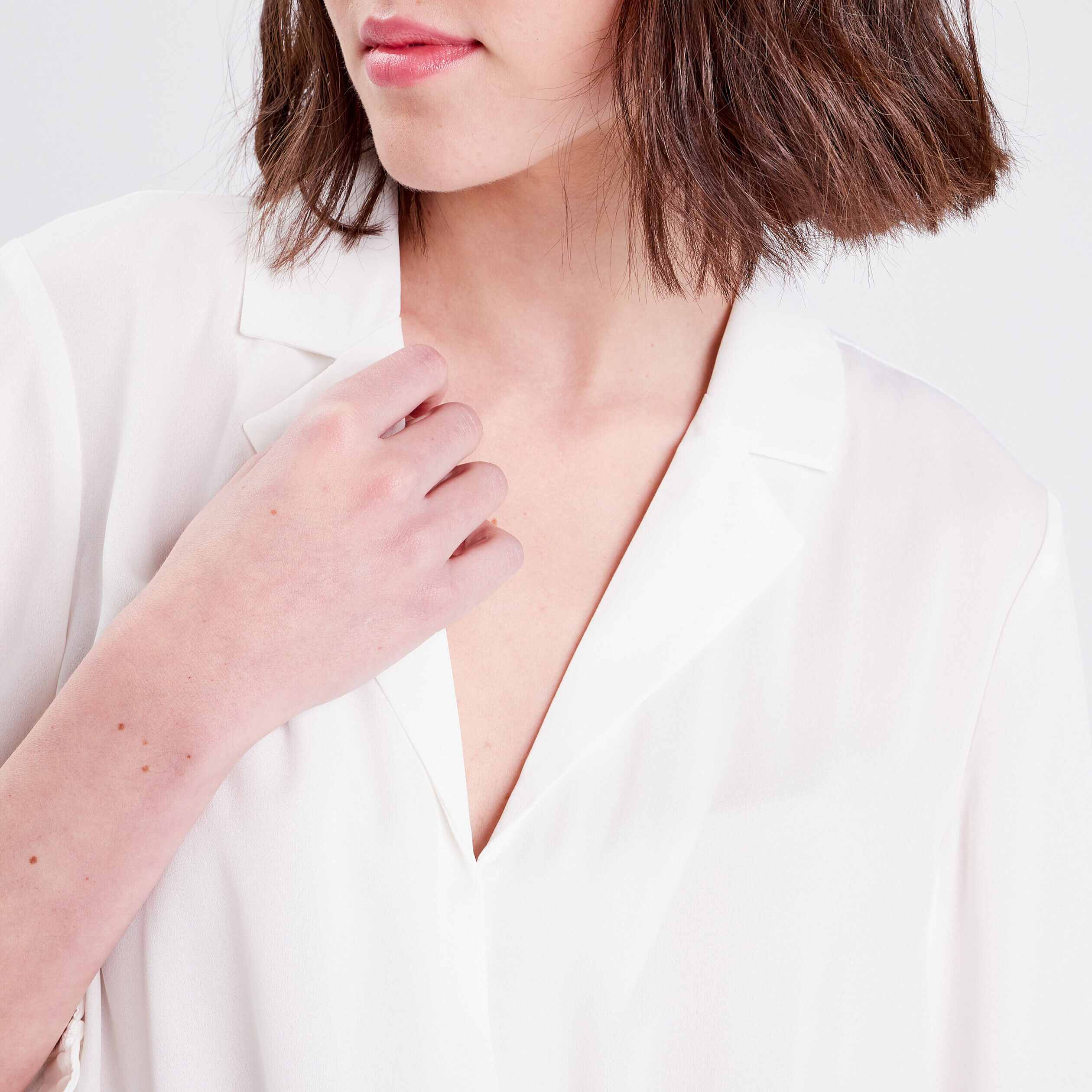 Blouse manches 3/4 ecru femme | Cache Cache