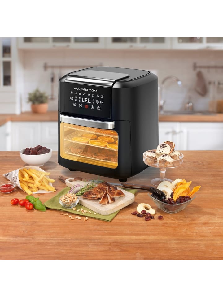 Gourmetmaxx GOURMETmaxx Heißluft-Ofen mit Erinnerungsfunktion - 11 l - schwarz günstig kaufen onesize