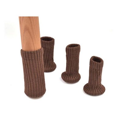 CTGtree Stuhlsocke Stuhlbeinsocke Möbel Socken Anti-Rutsch Wollsocken Hocker, (16 St)