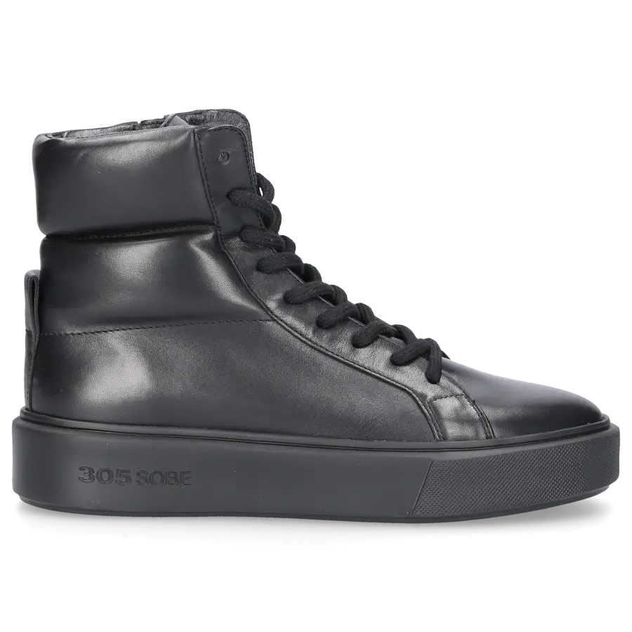 305 SOBE - Sneaker high NEAL Kalbsleder - schwarz