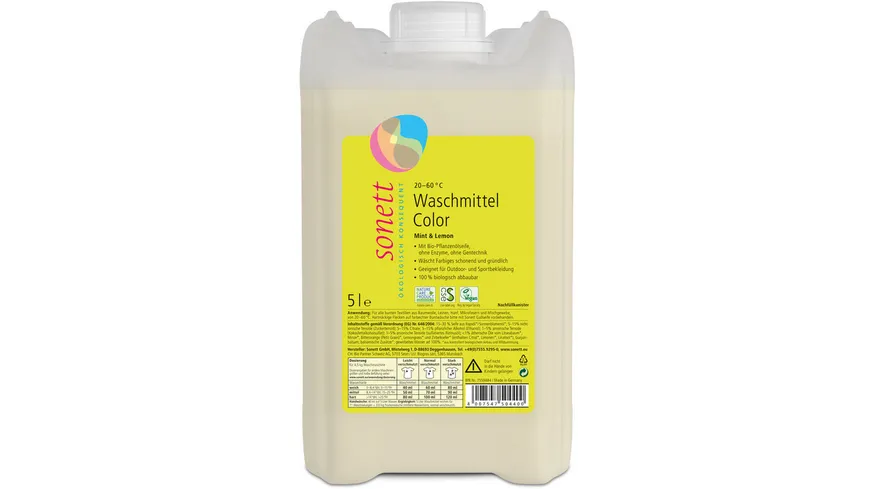 Waschmittel Color Mint & Lemon 71 WL 5 l
