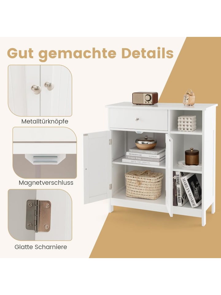 COSTWAY Badezimmerschrank in Weiß günstig kaufen 30 cm