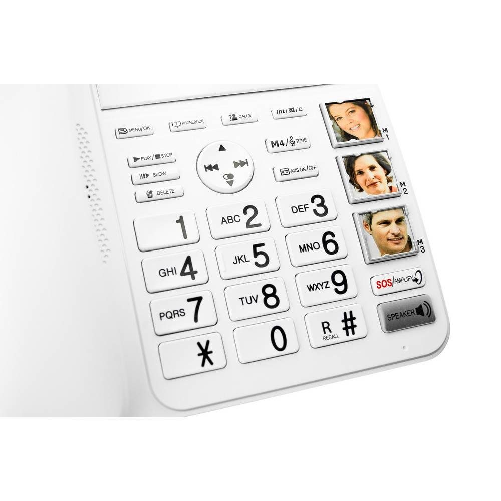 Geemarc DECT595 Seniorentelefon Seniorentelefon (Anrufbeantworter, Freisprechen, Optische Anrufsignalisierung)