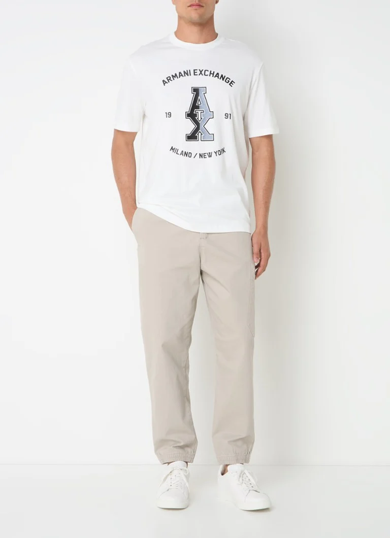 Pantaloni chino slim fit Armani Exchange cu buzunare interioare