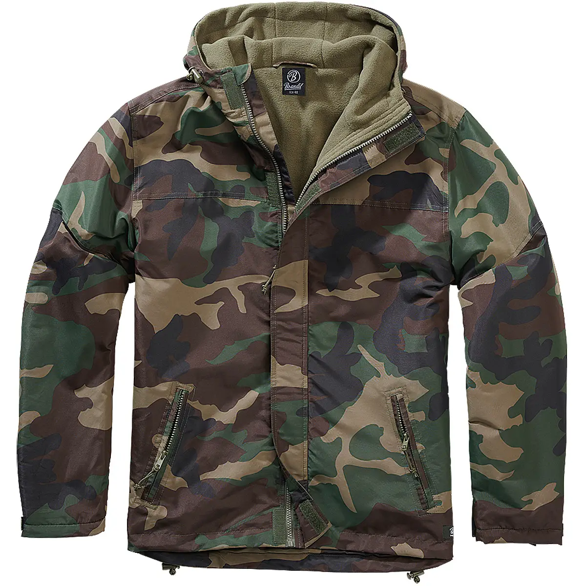 Brandit Windbreaker Frontzip woodland