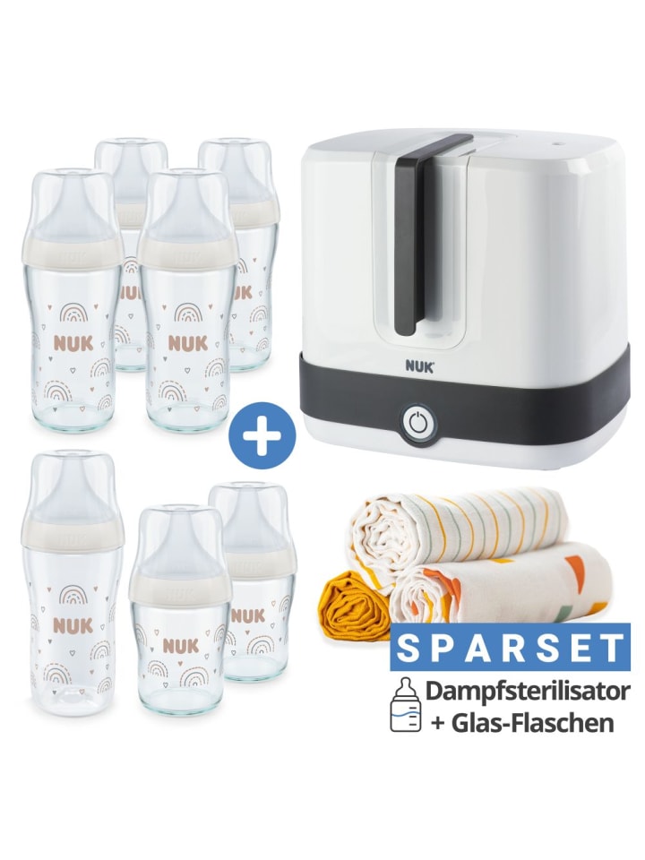 NUK Premium Starter-Set 11-tlg. - Dampfsterilisator in weiss,motiv günstig kaufen onesize