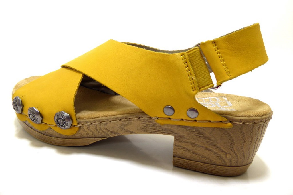 RIEKER Klassische Sandalen gelb
